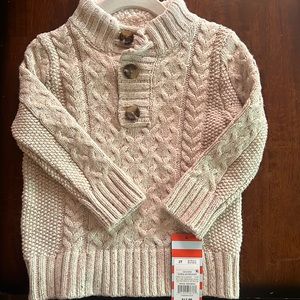 Toddler Boys' Mock Neck Cable Pullover Sweater - Cat & Jack™